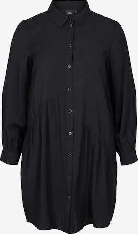 Robe-chemise 'XCLARU' Zizzi en noir : devant