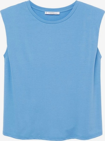 MANGO Top 'Telma' in Blauw: voorkant