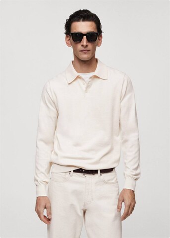 MANGO MAN Shirt 'Tens' in Beige: front