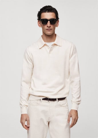 MANGO MAN Shirt 'Tens' in Beige: front