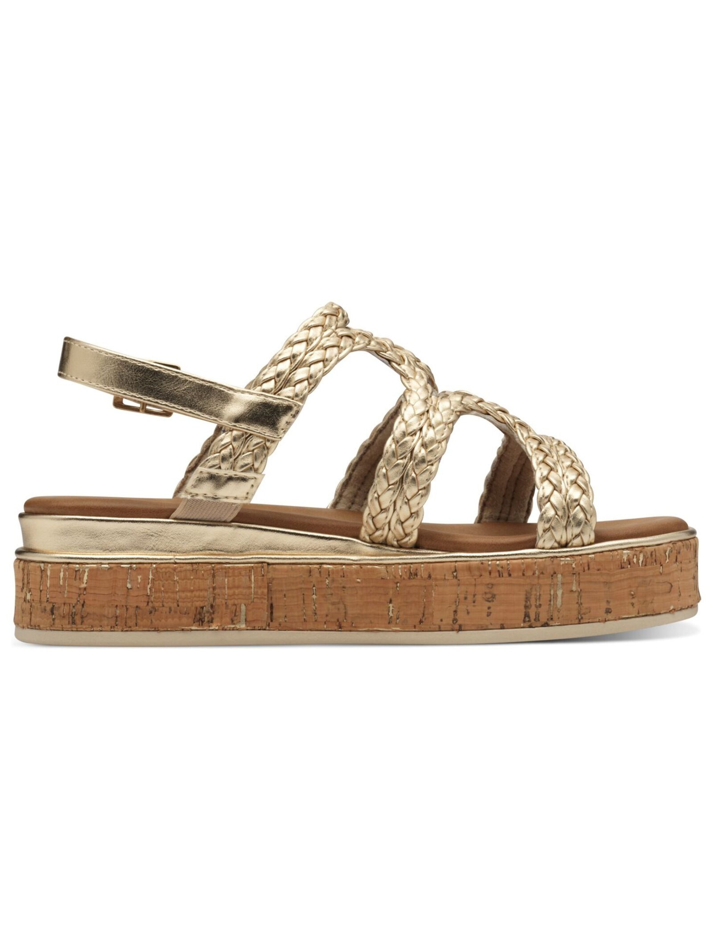 MARCO TOZZI Sandalen met riem in Goud