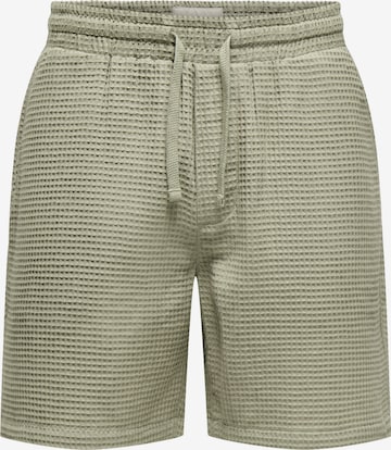regular Pantaloni 'Tel Savier' di Only & Sons in verde: frontale