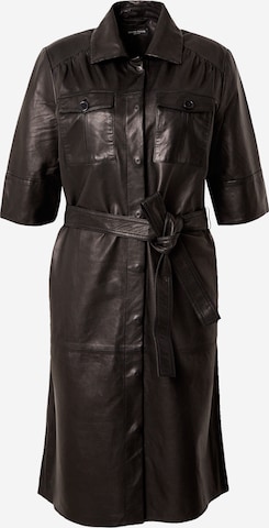 BRUUNS BAZAAR Sukienka koszulowa 'Marica' w kolorze czarny: przód
