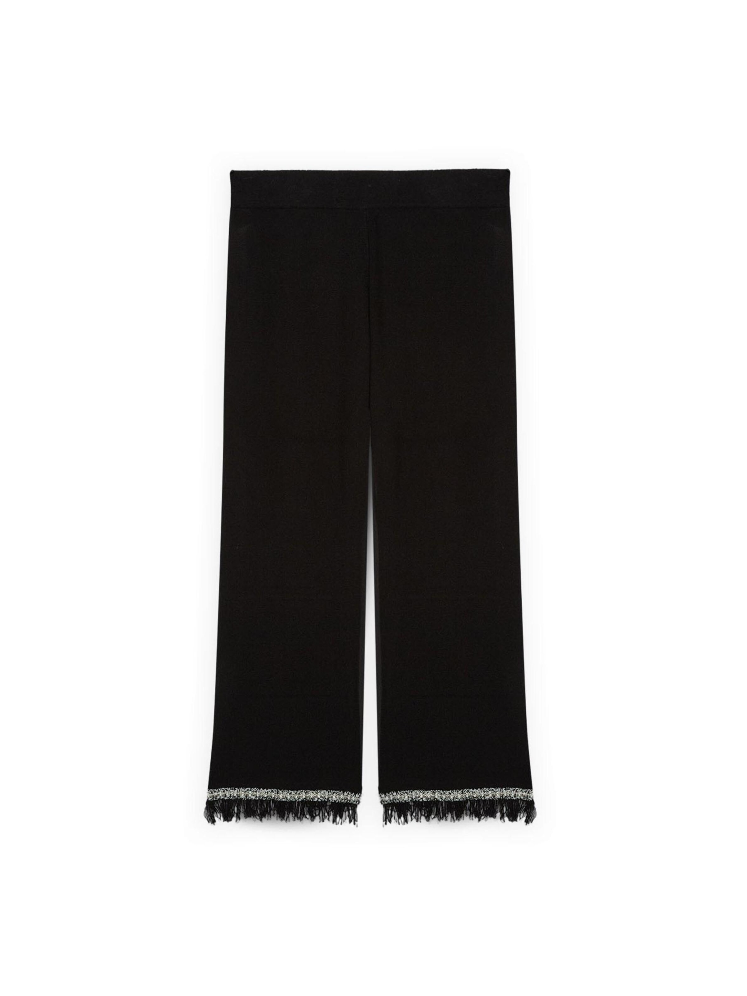 Fiorella Rubino Flared Broek in Zwart: voorkant