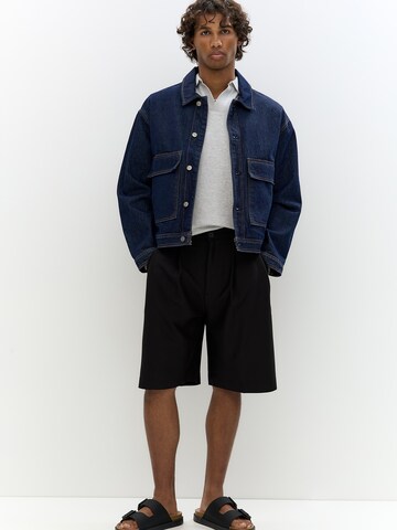 Baggy Pantalon à pince Pull&Bear en noir