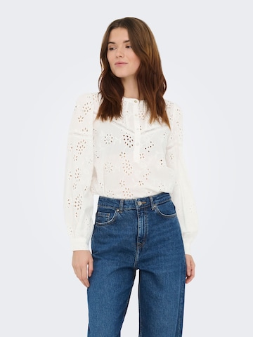 JDY Bluse 'JDYMILLE' i hvid: forside