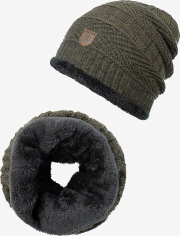 INDICODE JEANS Beanie 'Siracusa Hoddie' in Green: front