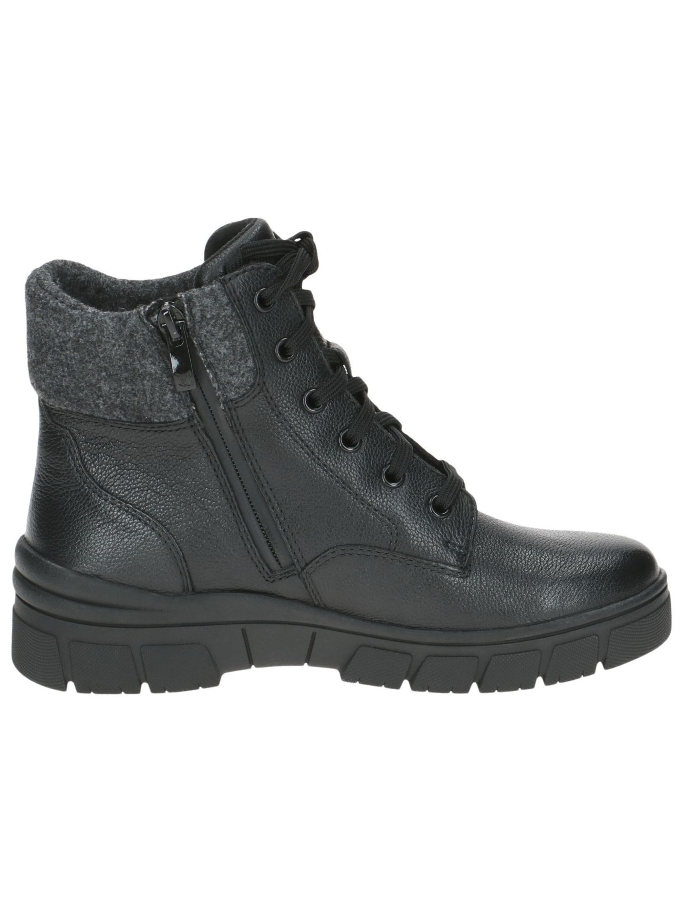 CAPRICE Schnürstiefelette in Schwarz