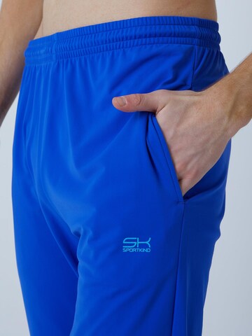 Coupe slim Pantalon de sport 'Slim Training Pants' SPORTKIND en bleu