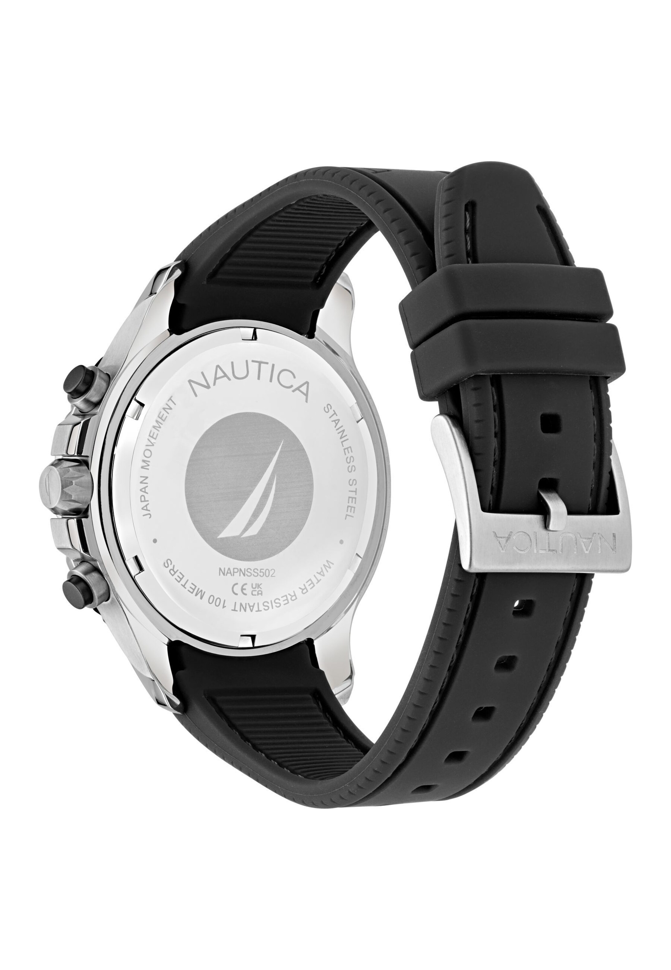 NAUTICA Analogt ur i sort