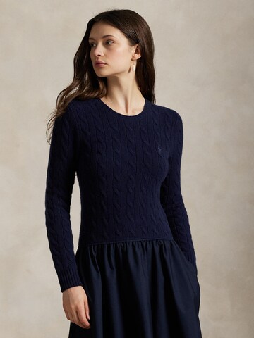 Polo Ralph Lauren Pletena obleka | modra barva