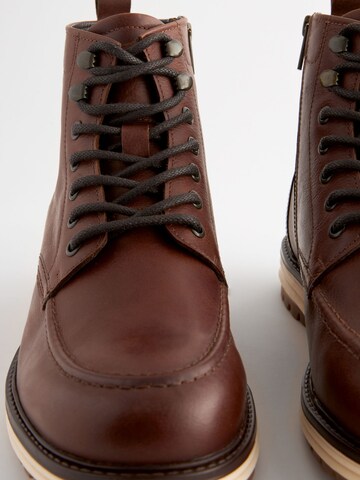 Next Lace-Up Boots in Brown