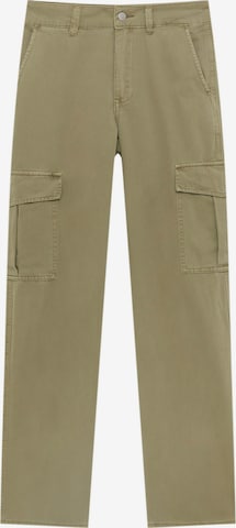 Pantalon cargo Pull&Bear en vert : devant