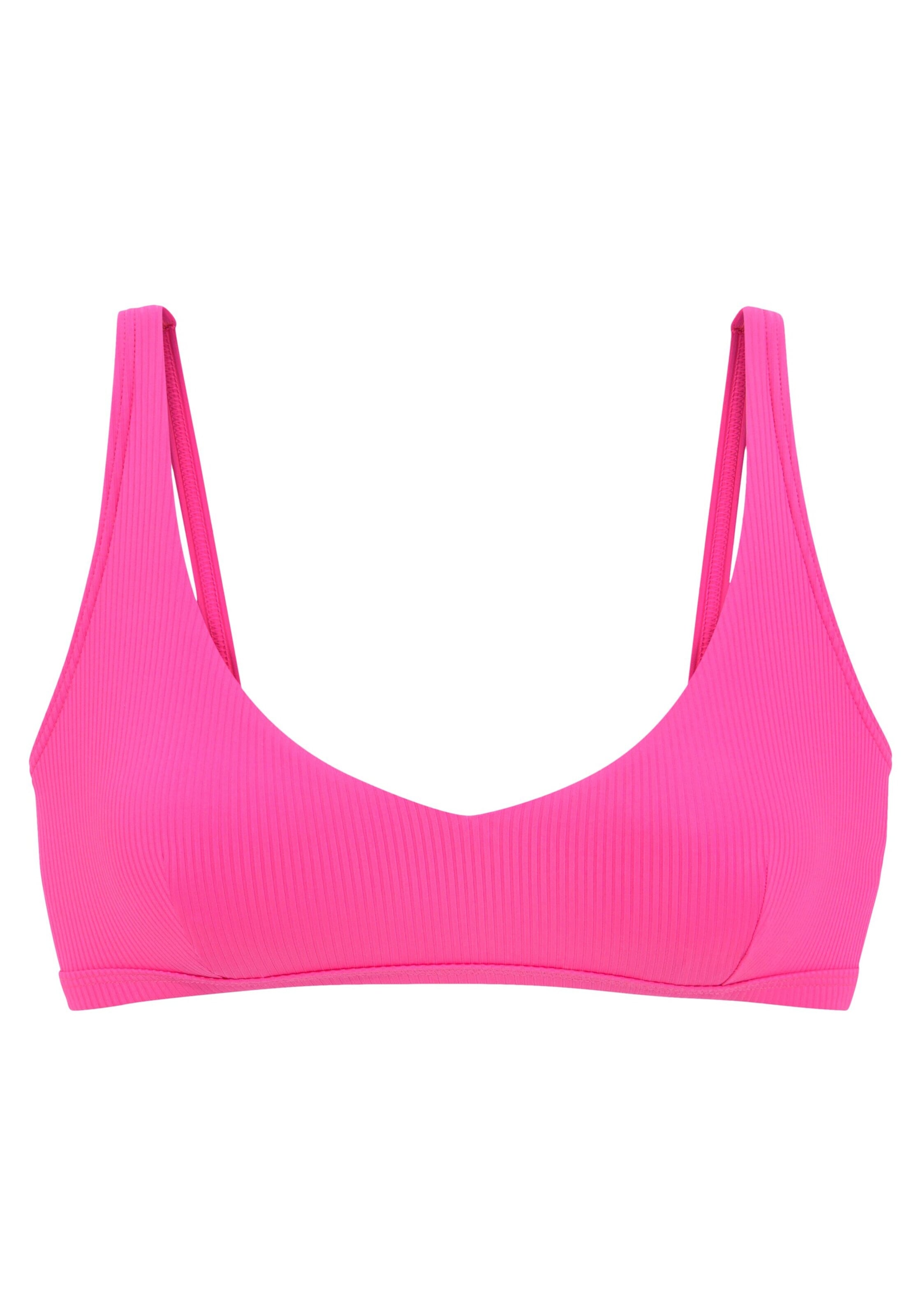 VENICE BEACH - Bustier Top de bikini en rosa: frente