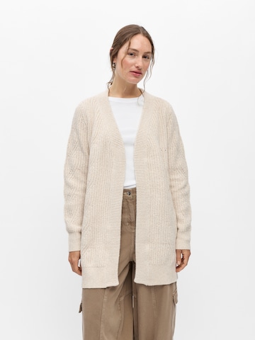 OBJECT Knit Cardigan 'OBJSALLY' in Beige: front