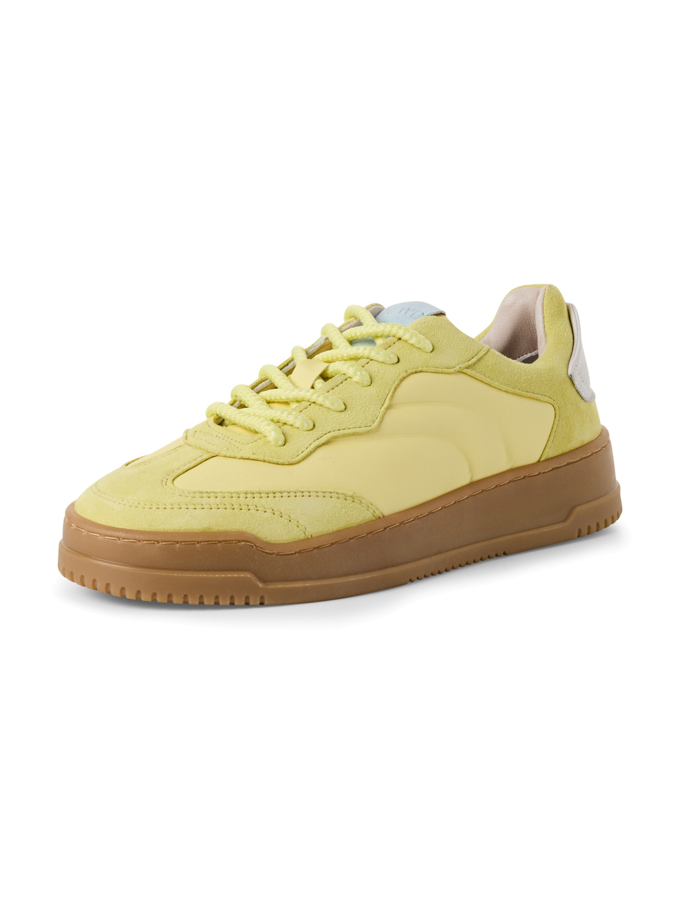 Sneaker bassa di NEWD in giallo: frontale