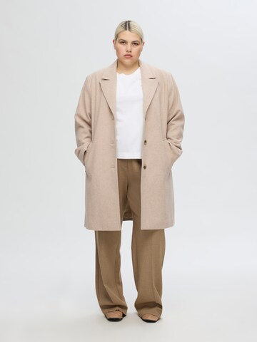 SELECTED FEMME - Abrigo de invierno 'SLFNew Alma' en beige