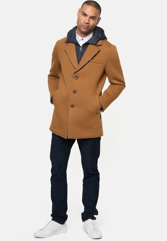 INDICODE JEANS Between-Seasons Coat ' Apostolos ' in Brown