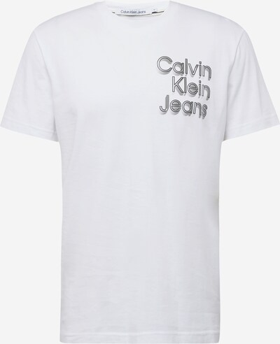 Calvin Klein Jeans T-Krekls, krāsa - melns / balts, Preces skats