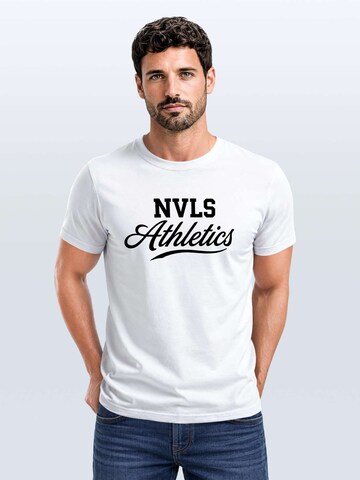 Neverless Shirt 'NVLS Athletics' in White: front