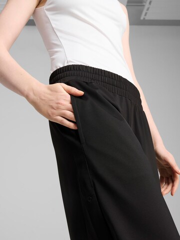 PUMA Wide leg Sports trousers 'Wardrobe Ess' in Black