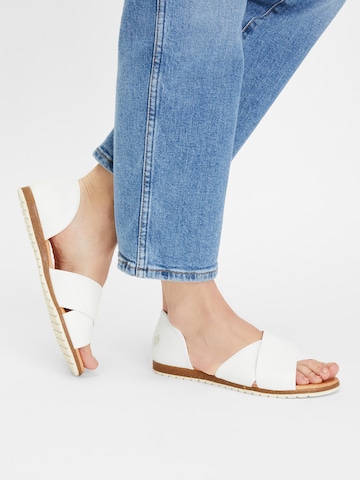 Apple of Eden Sandals in White: front