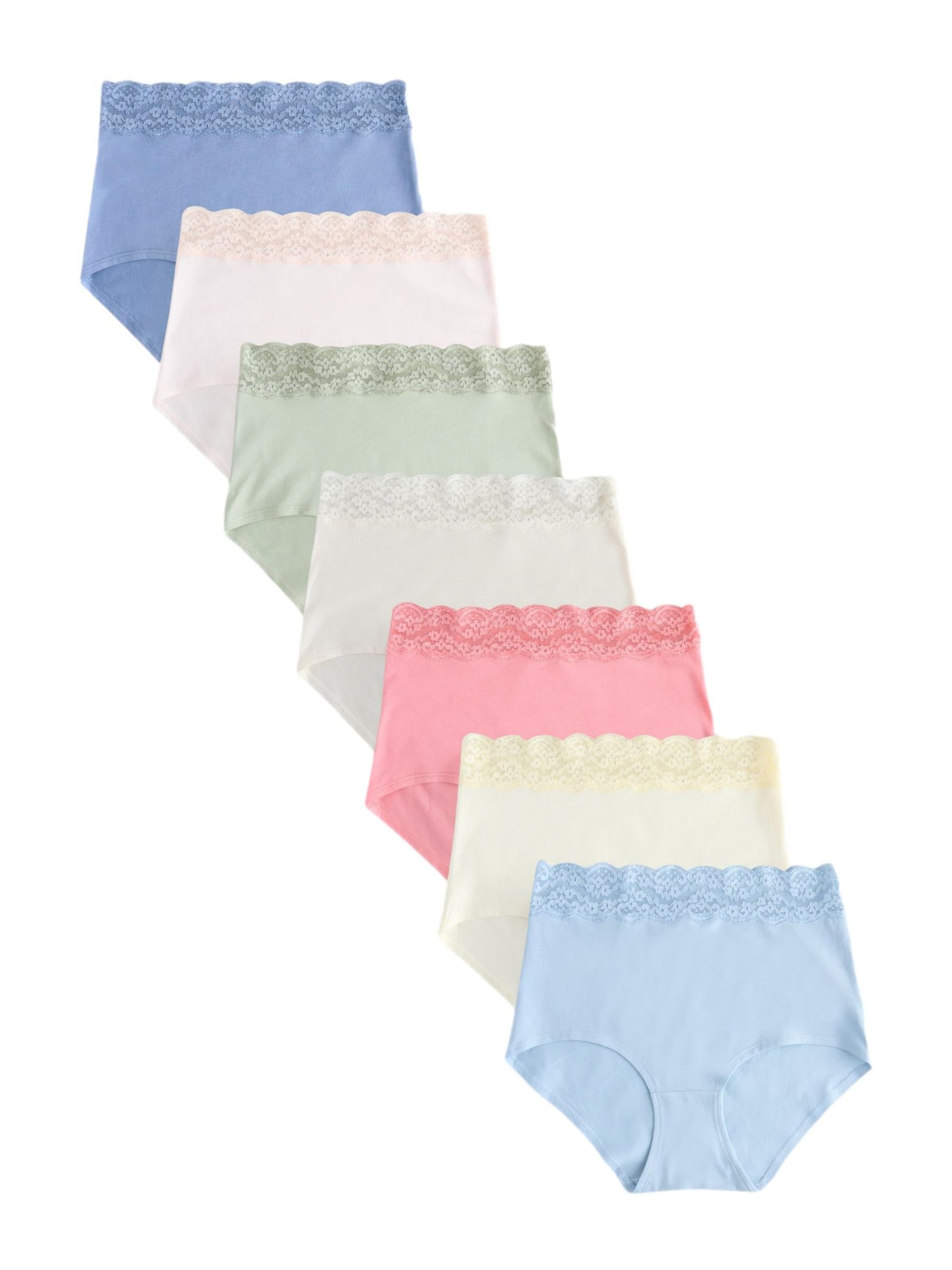Next Cueca em XXS em creme / opal / verde claro / amora / rosa escurecido, Vista do artigo