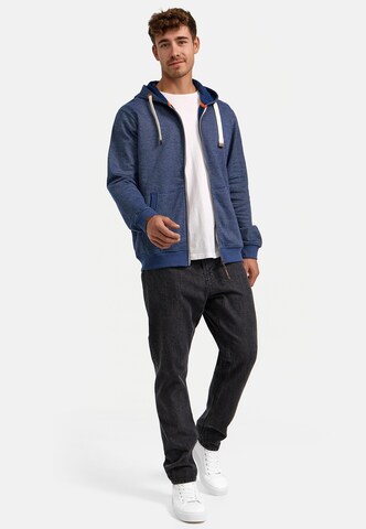 INDICODE JEANS Sweatvest ' Baustian ' in Blauw
