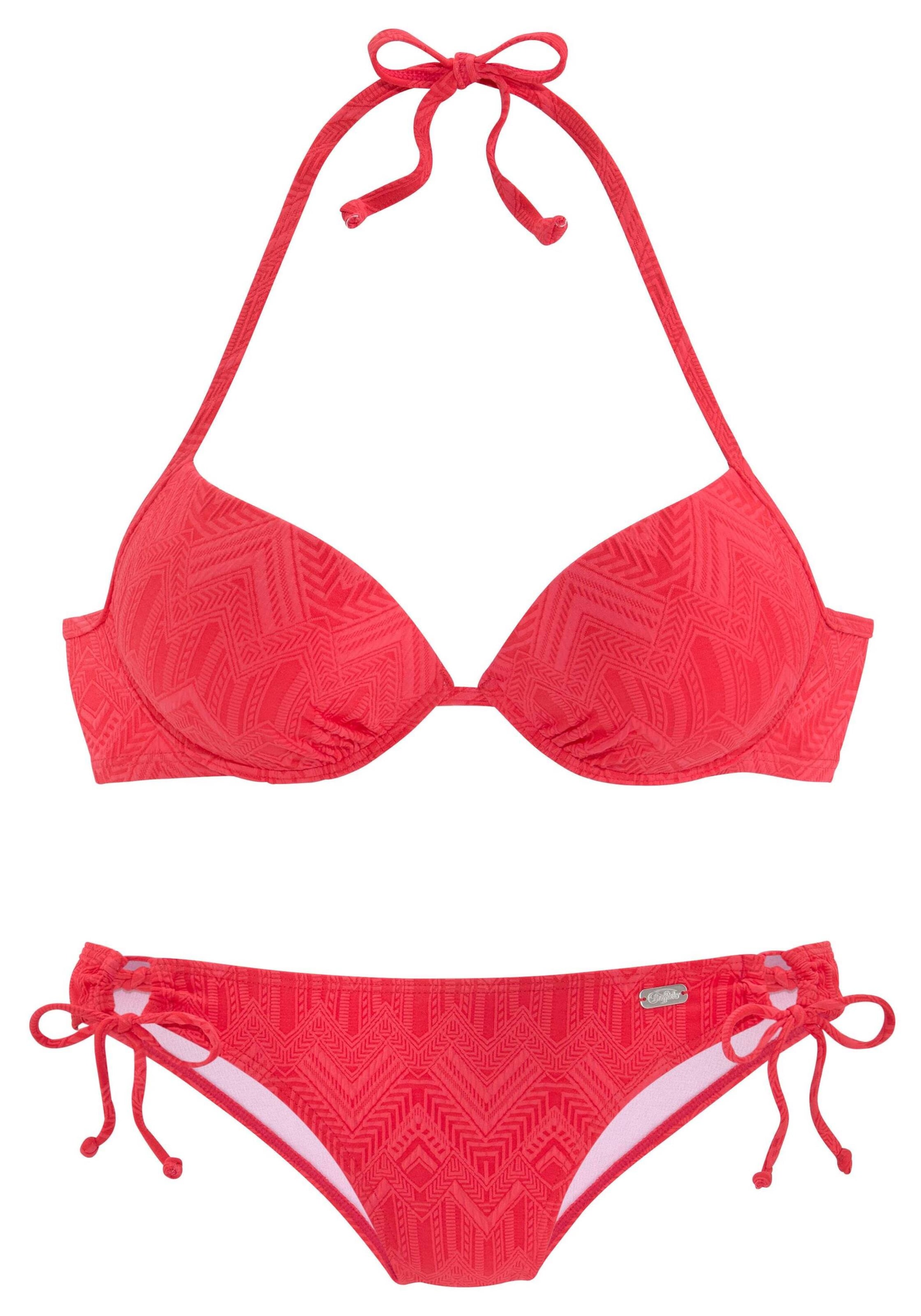 BUFFALO Push-up Bikini in Rood: voorkant