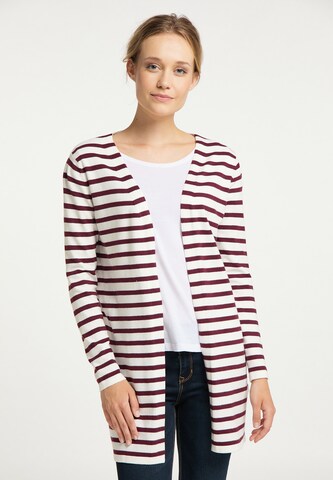 DreiMaster Maritim Knit Cardigan in Red: front