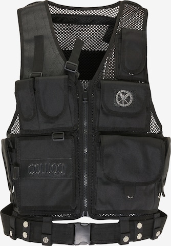 Carlo Colucci Vest 'Colombo' in Black: front