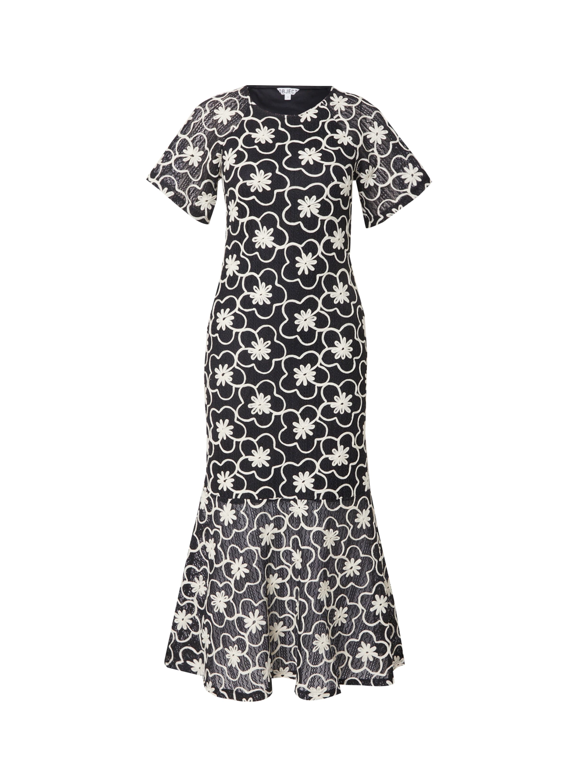 OBJECT - Vestido 'OBJCALLA' en negro: frente