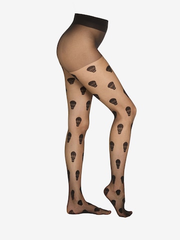 camano Fijne panty 'Halloween' in Grijs: voorkant