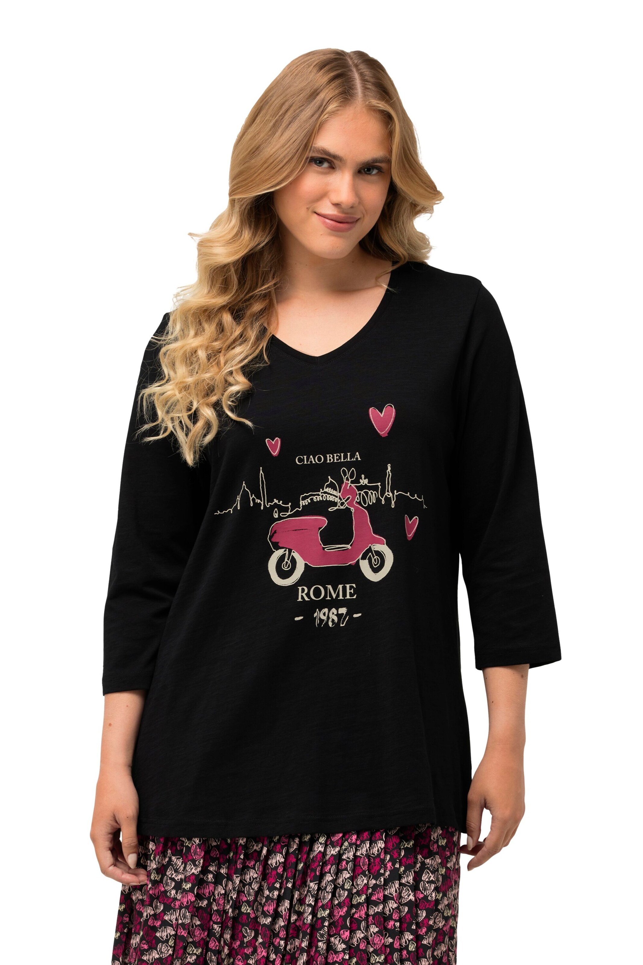 Ulla Popken Shirt in Black: front