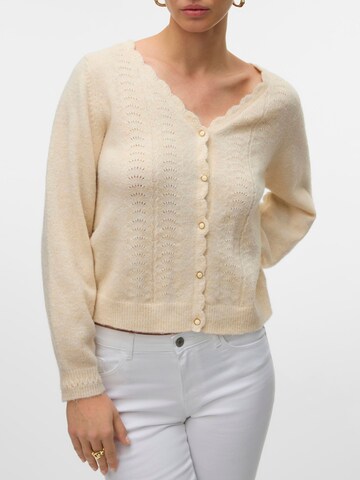 VERO MODA Knit cardigan 'JOHANNA' in White
