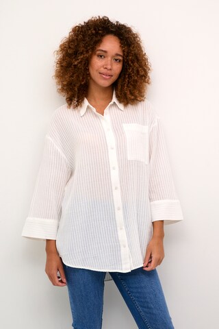 Camicia da donna 'Alice' di Kaffe in bianco: frontale