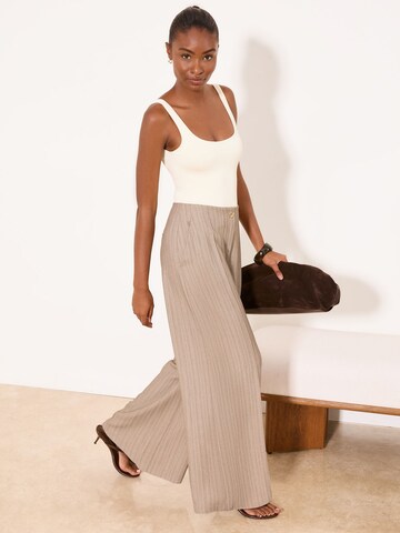 Lipsy Wide leg Pantalon in Beige