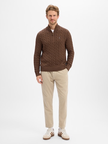 Regular Pantalon à pince Lindbergh en beige