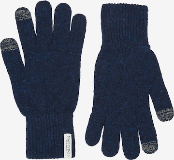 Marc O'Polo Vingerhandschoenen in Blauw: voorkant