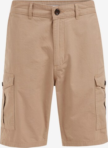 Pantalon cargo WE Fashion en beige : devant