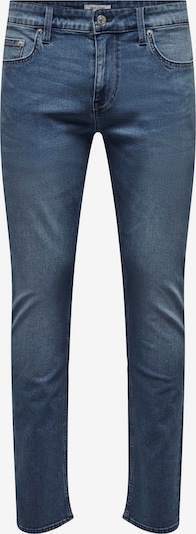 Only & Sons Jeans 'LOOM' in de kleur Blauw denim / Lichtbruin, Productweergave