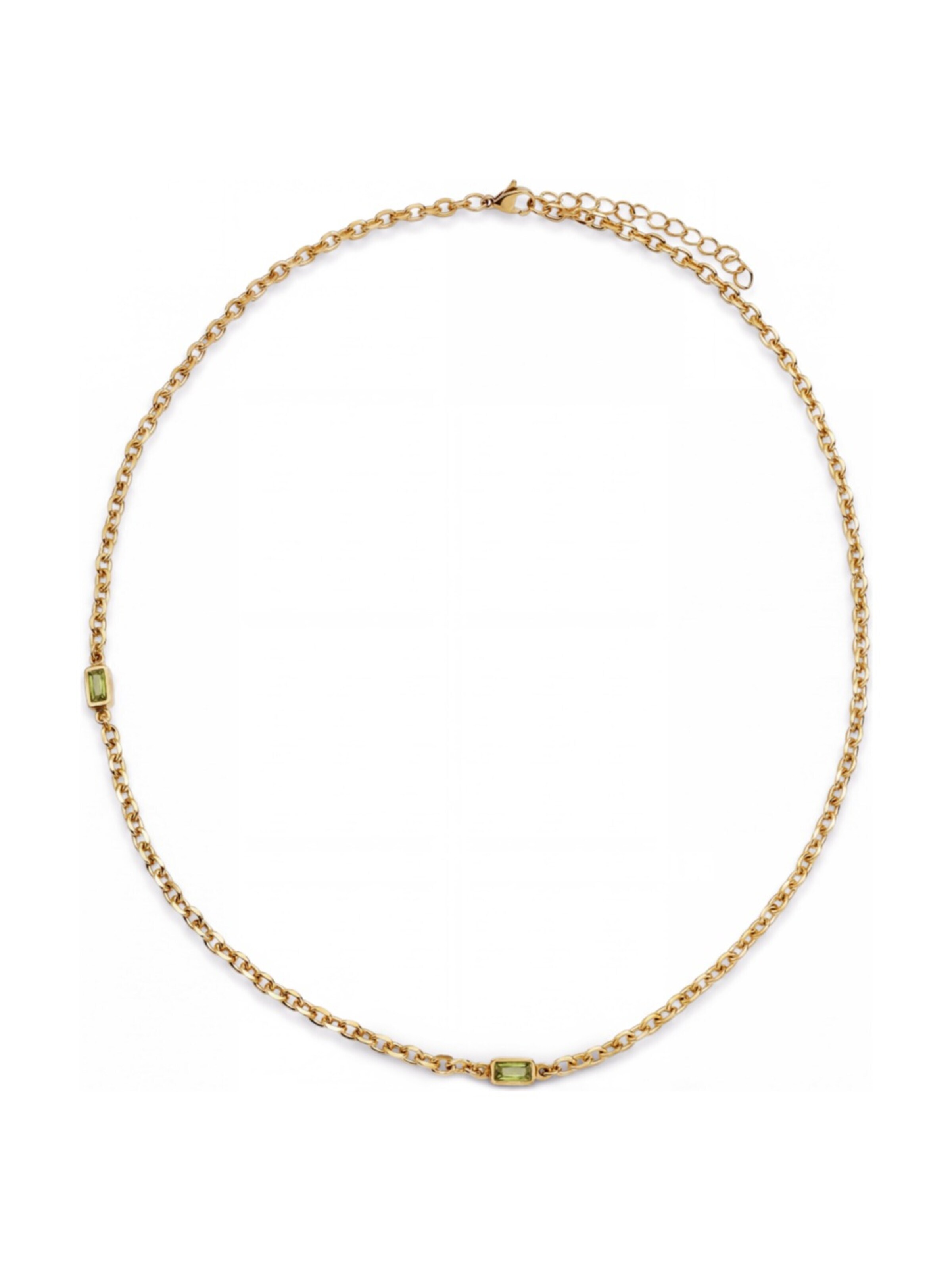 Arkai Necklace 'Prism' in Green: front