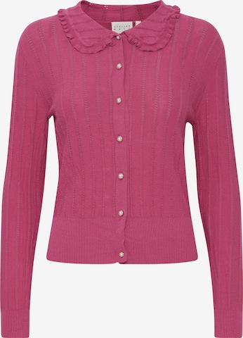 ICHI Gebreid vest 'Fantine' in Roze: voorkant