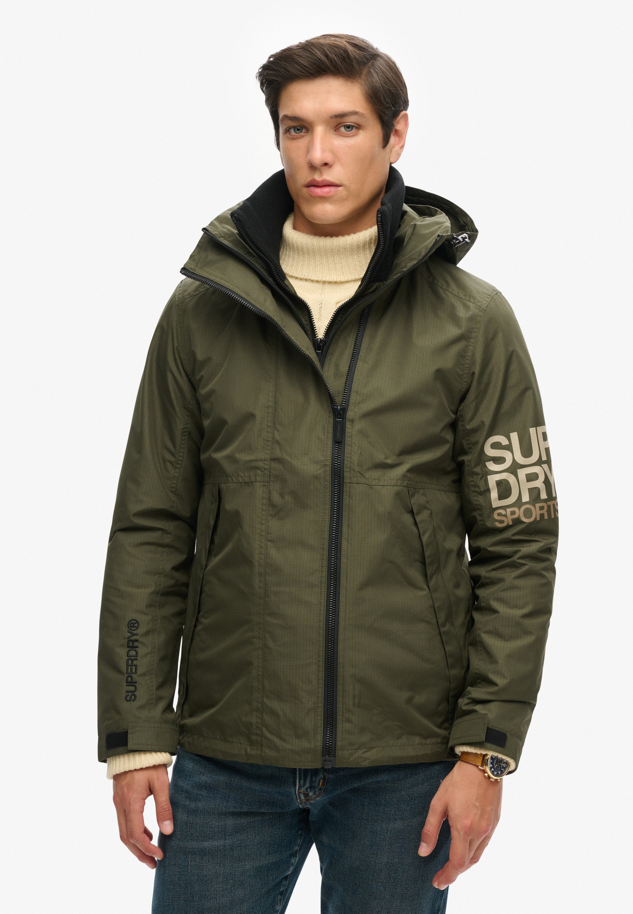 Veste mi-saison 'YACHTER' Superdry en vert
