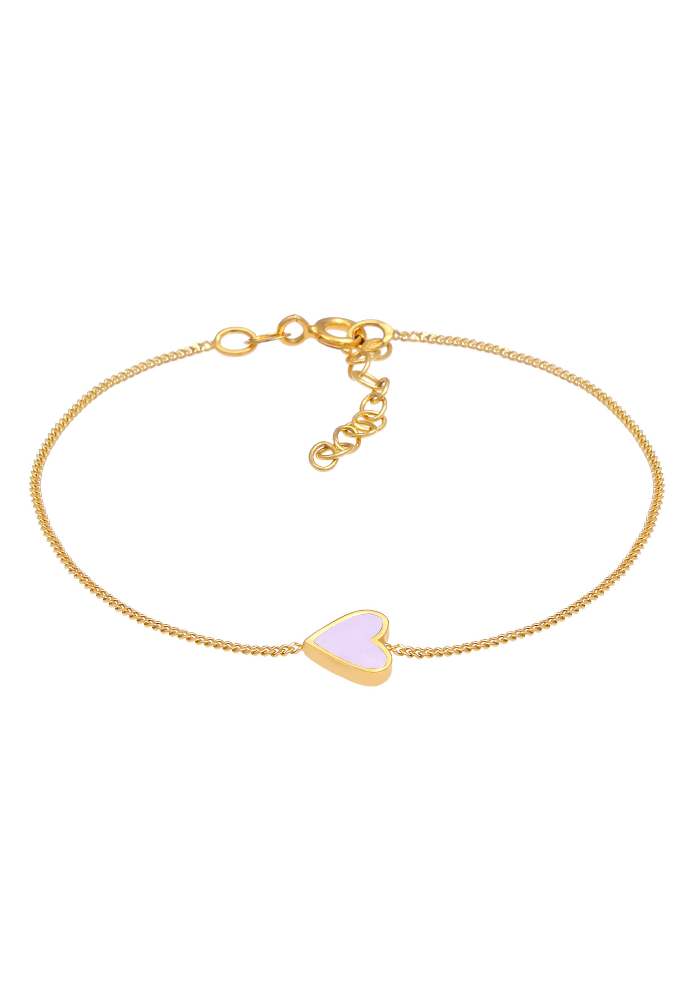 ELLI Bracelet 'Herz' in Gold: front