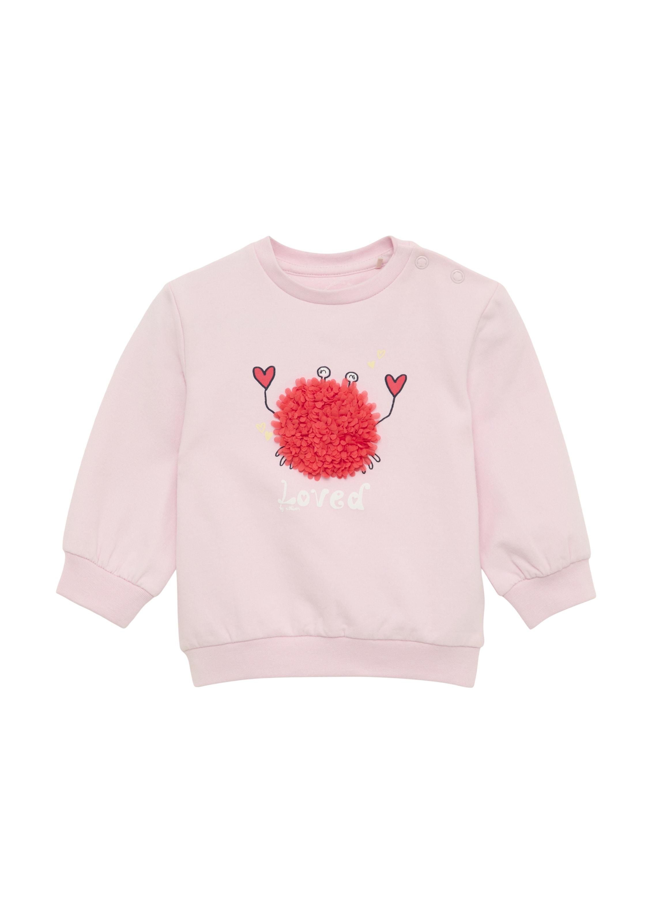 Sweat-shirt s.Oliver en rose : devant