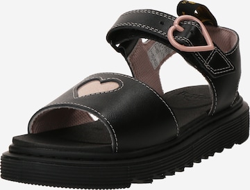melns Dr. Martens Sandales 'Marlowe': no priekšpuses