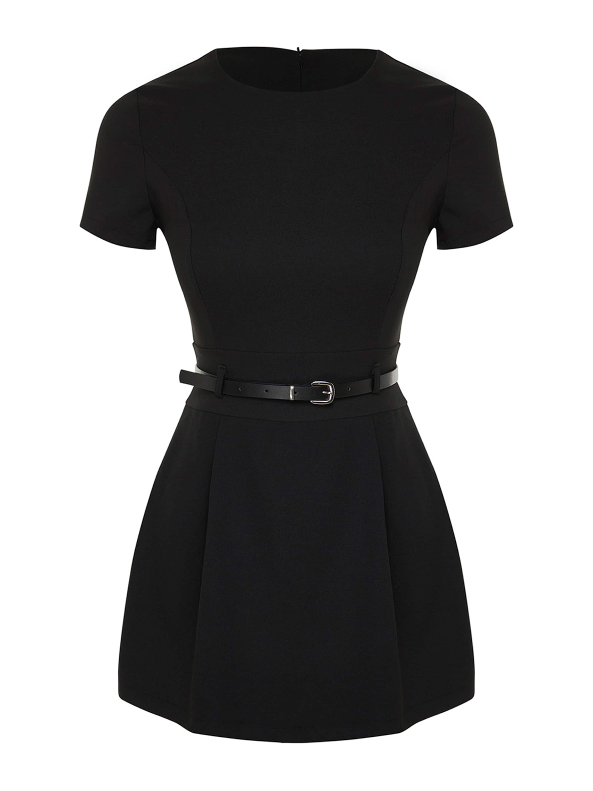 TrendyolKombinezon - crna boja: prednji dio