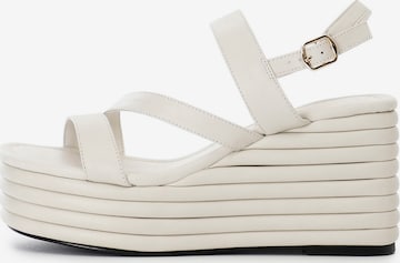 CAFè NOIR Sandalen in Weiß: Vorderseite