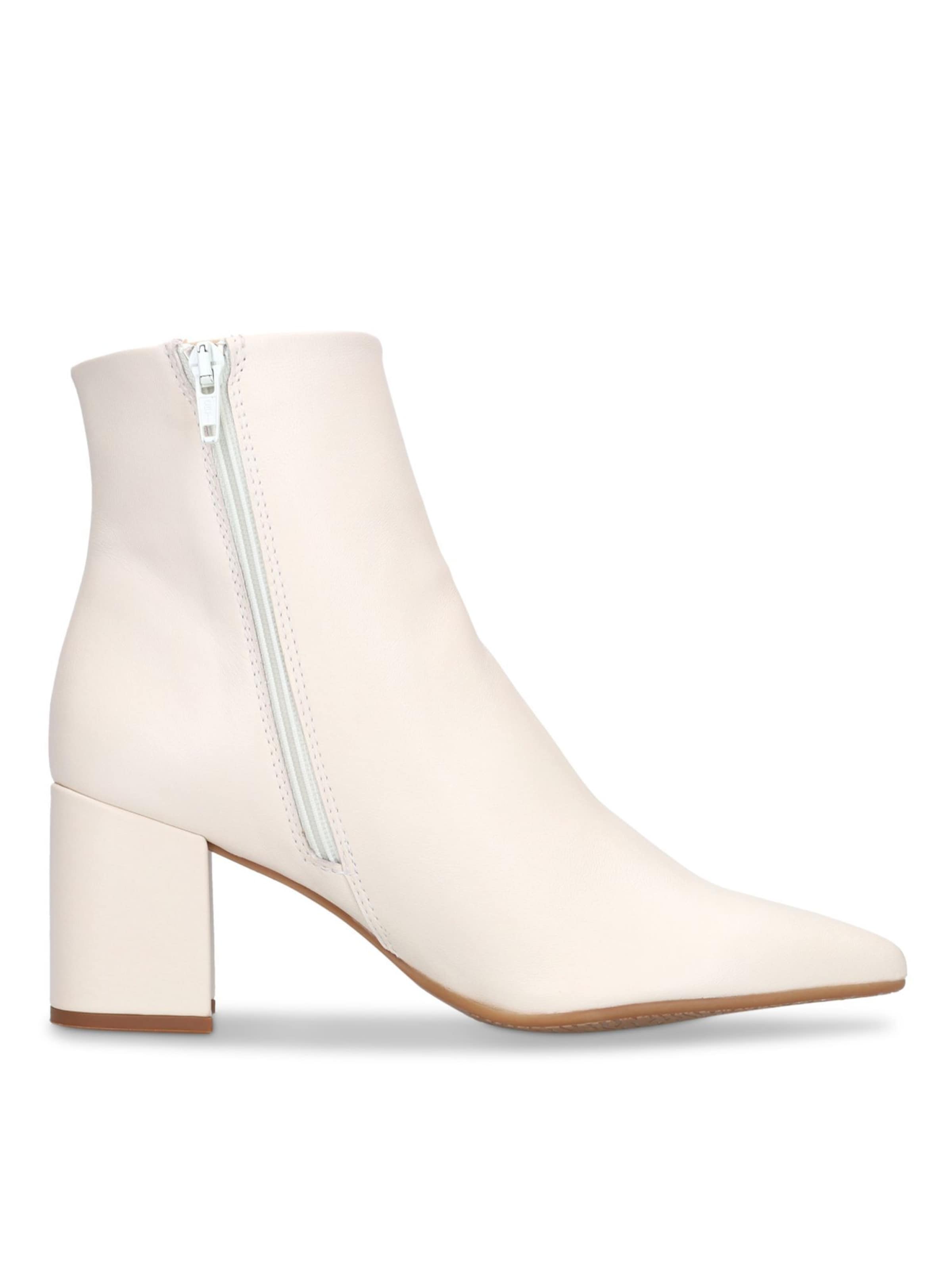 MANFIELD Stiefelette in Weiß